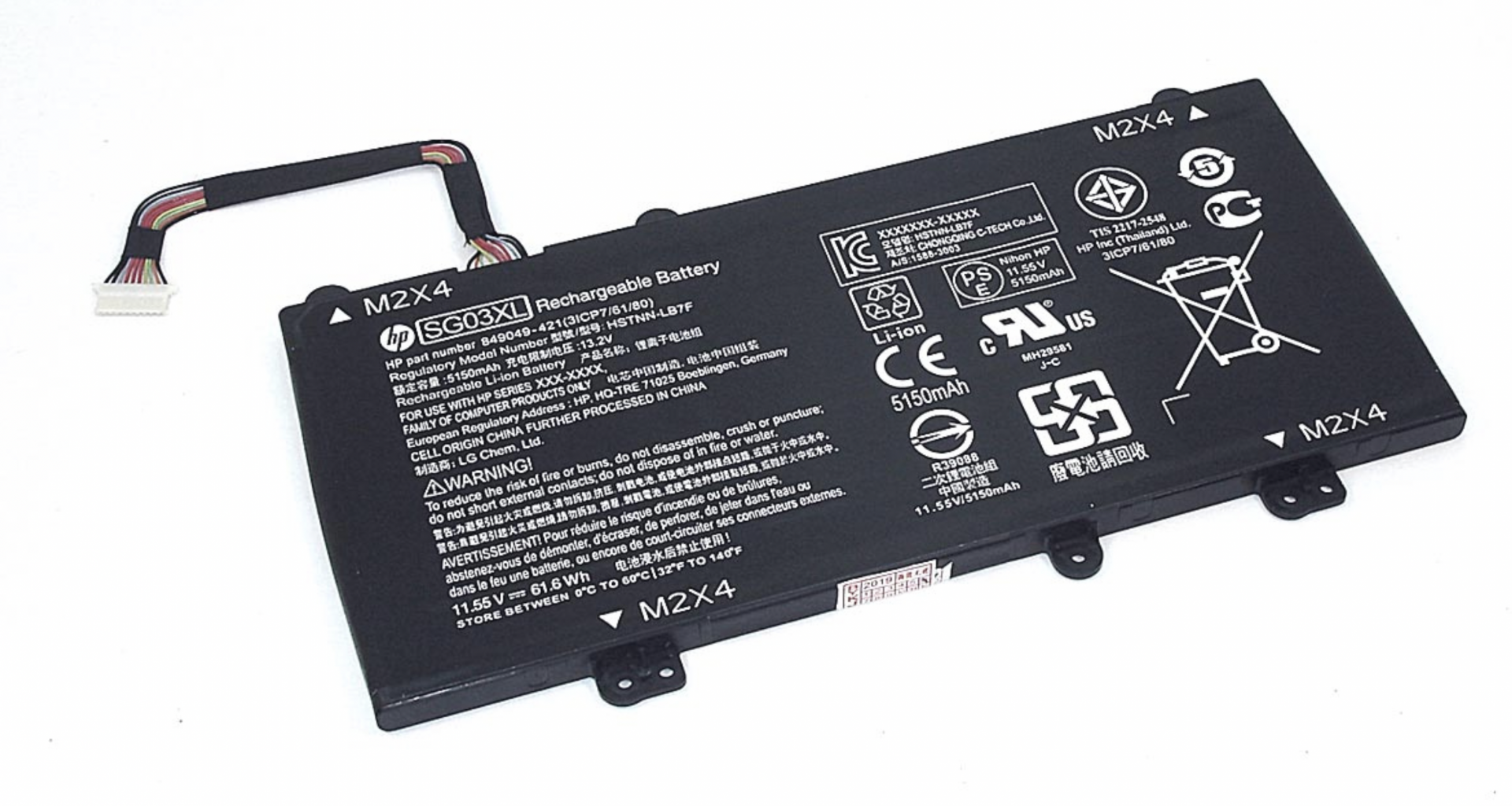 Аккумулятор Hp Envy 17t M7-U109DX 11.55V, 61.6Wh, Original