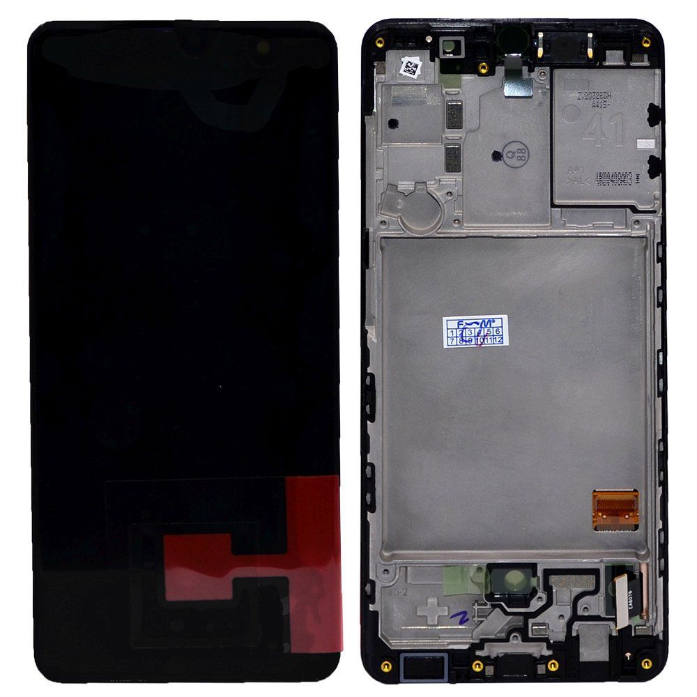 Дисплей Samsung SM-A415F/Galaxy A41 + тачскрин в рамке черный Oриг 100%