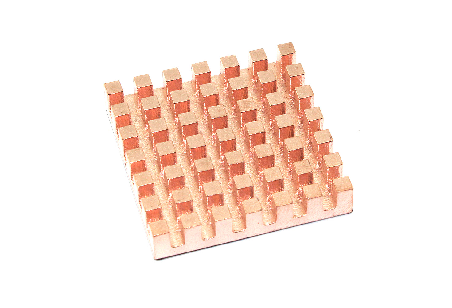 Медный радиатор 30х30х6мм с термоскотчем 3M 9448A