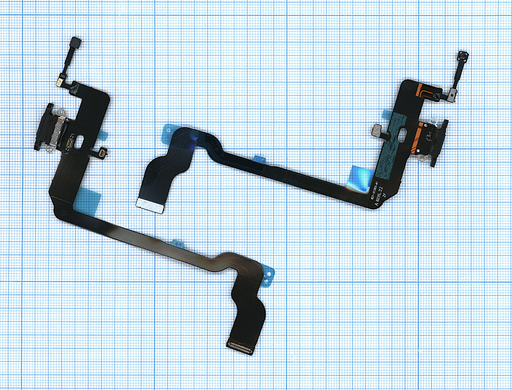 Шлейф разъема питания для iPhone XS черный