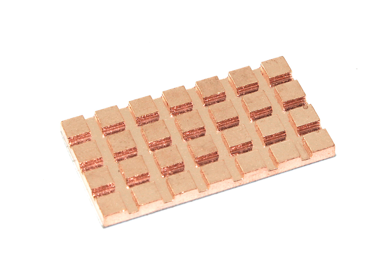 Медный радиатор 18х32х2мм с термоскотчем