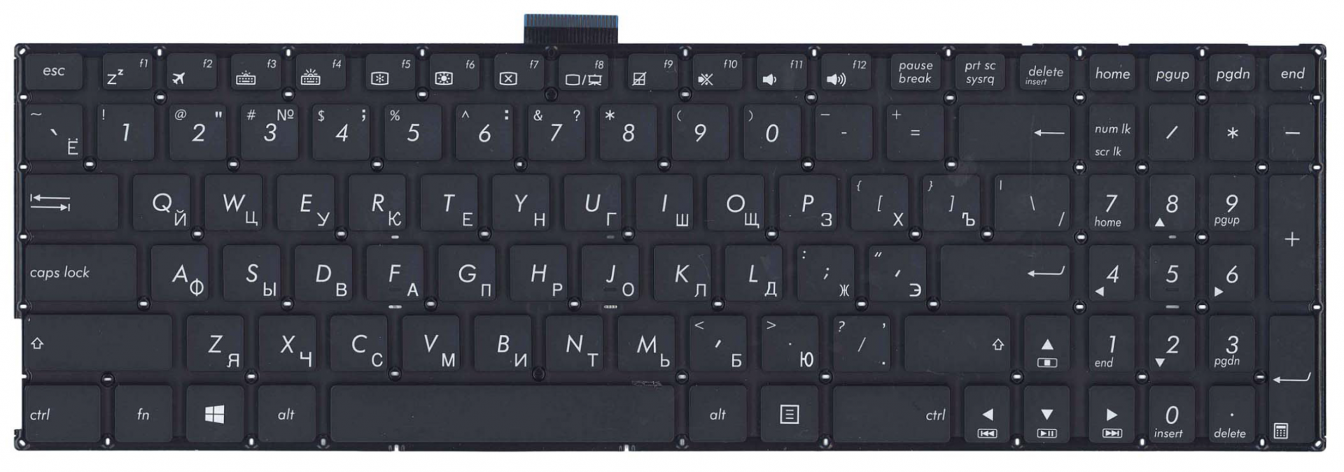 Клавиатура ASUS VivoBook K501LX с подсветкой, OEM