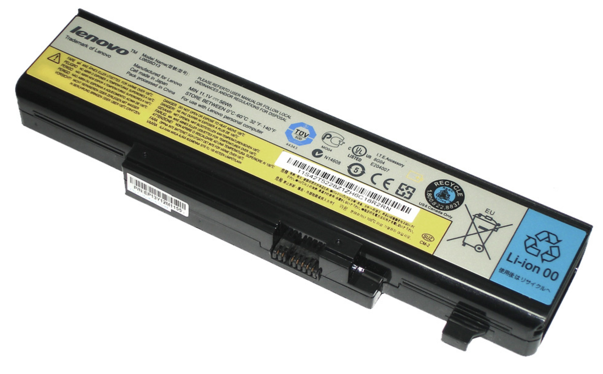 Аккумулятор Lenovo IdeaPad Y550 11.1V, 57Wh, Original