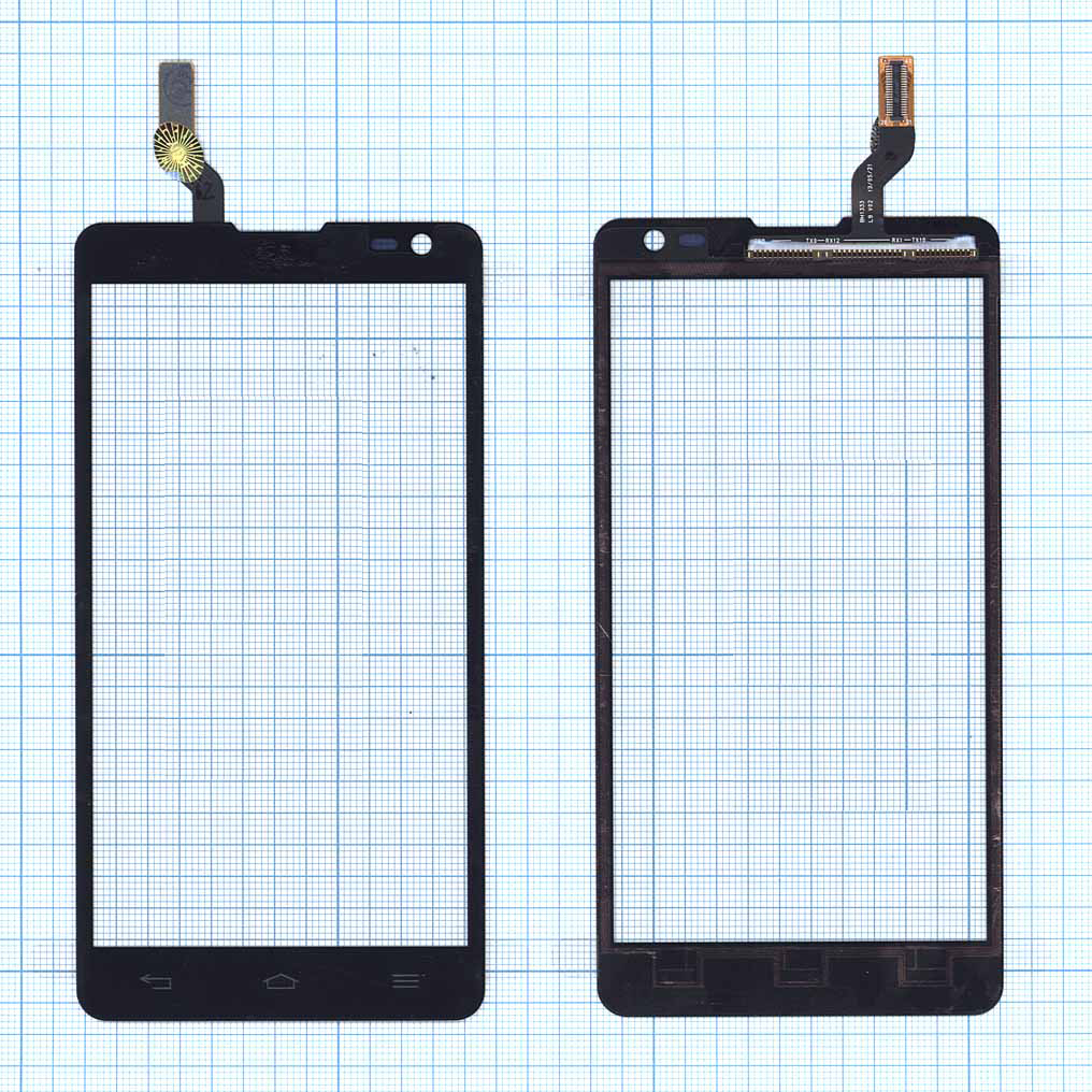Сенсорное стекло (тачскрин) для LG Optimus L9 II D605 черное