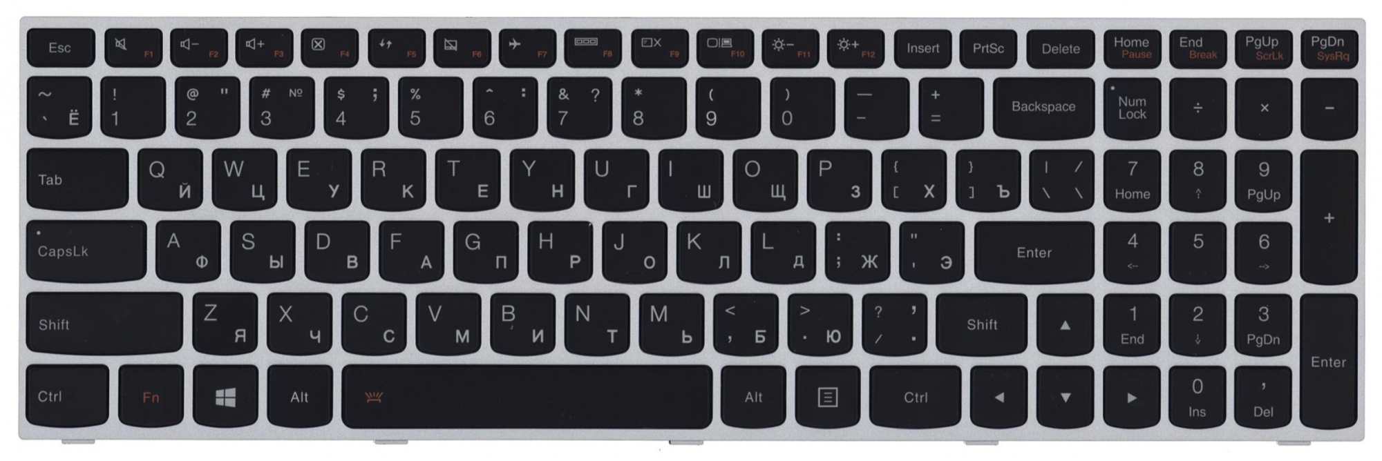 Клавиатура Lenovo IdeaPad Flex B50-45 OEM