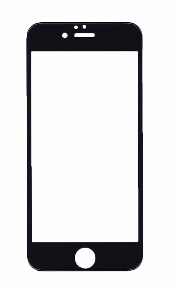 Защитное стекло 4D для Apple iPhone 6/6S черное