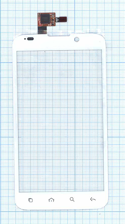 Сенсорное стекло (тачскрин) для Alcatel OT-995 белое