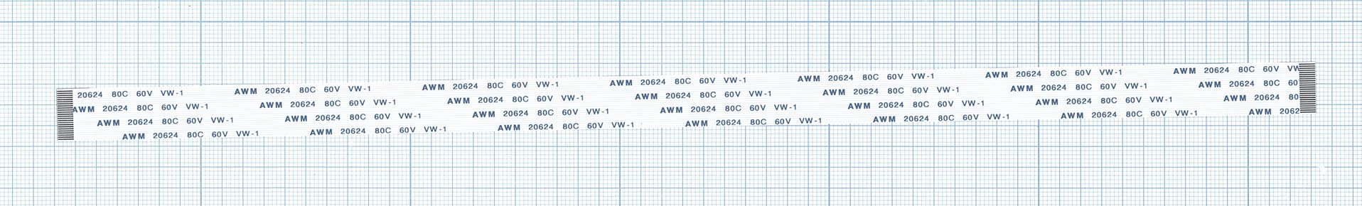 Шлейф универсальный 24pin, шаг 0,8мм, длина 20см