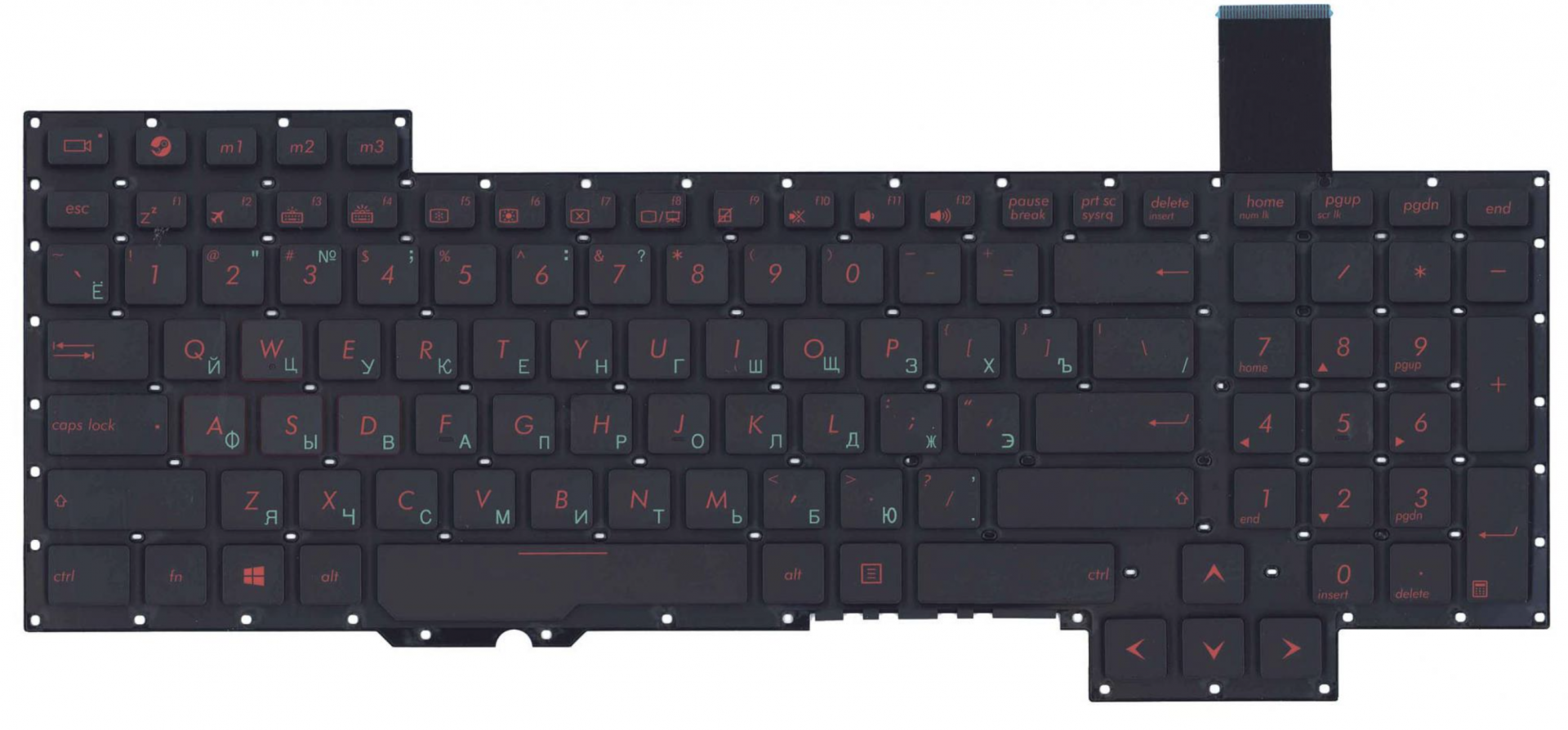 Клавиатура ASUS ROG G751JM с подсветкой, OEM