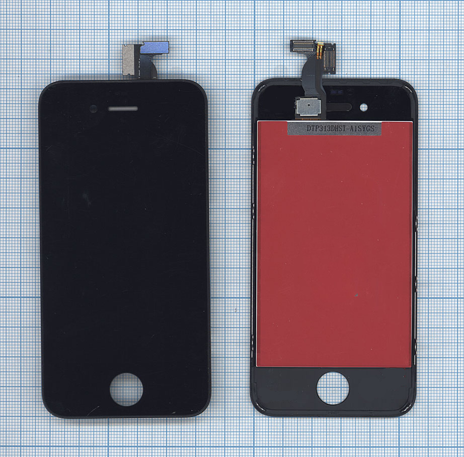 Дисплей для iPhone 4S в сборе с тачскрином (LT) черный