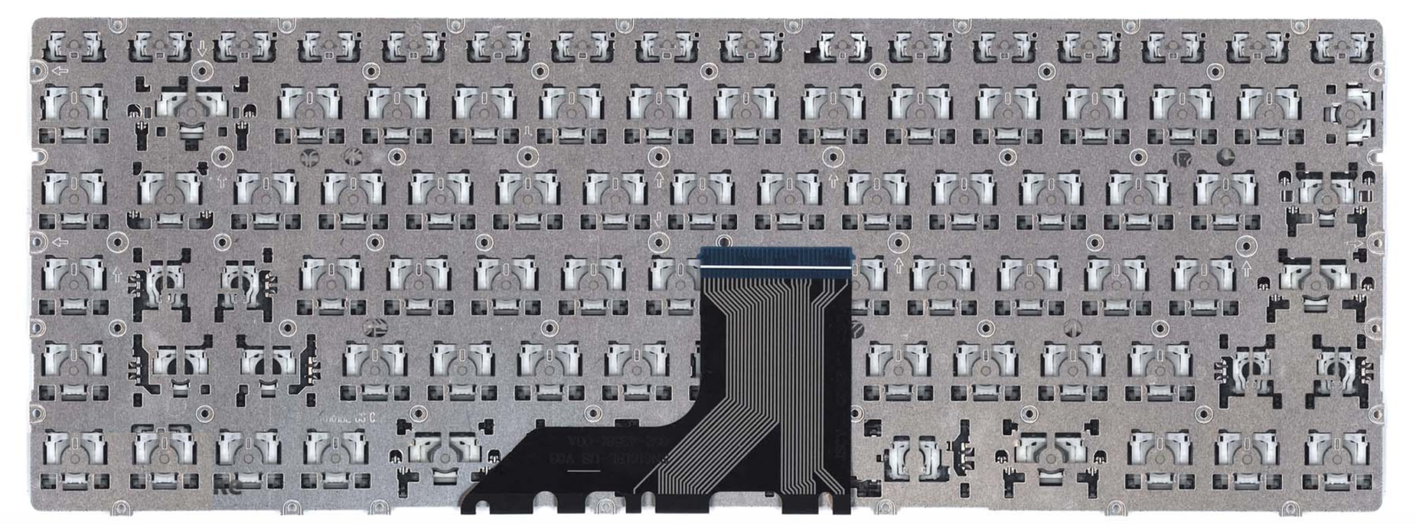 Клавиатура HP ENVY 13-AD106TX серебристая, с подсветкой, OEM