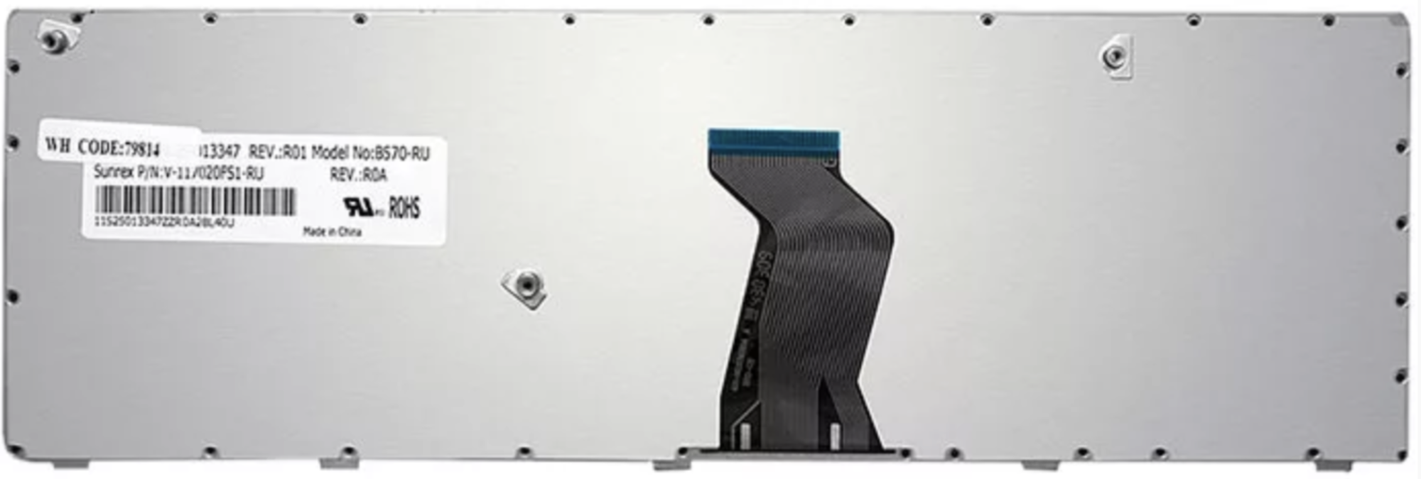 Клавиатура Lenovo IdeaPad B590 с черной рамкой, OEM