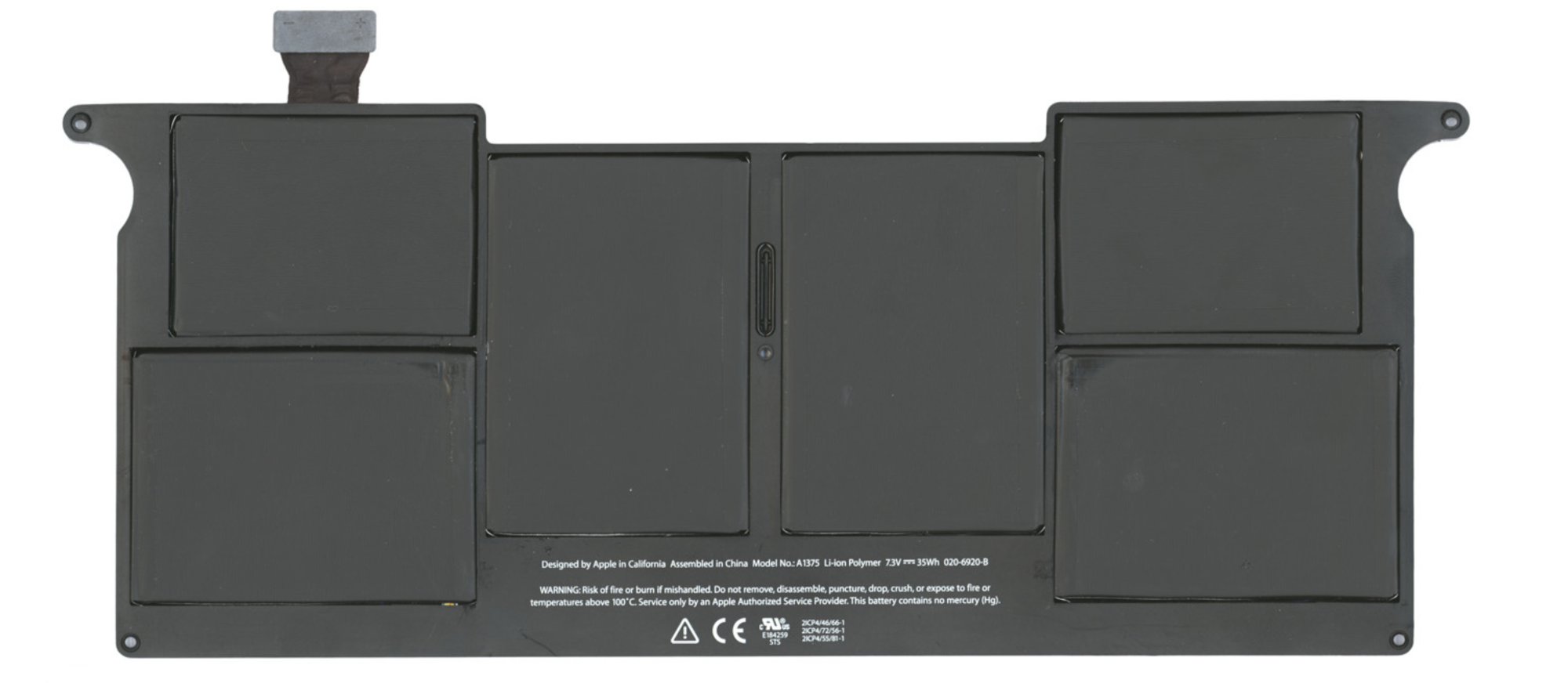 Аккумулятор Apple MacBook Air 13.3" конец 2010 A1369 (MC503LL/A) 7.3V, 35Wh, Original