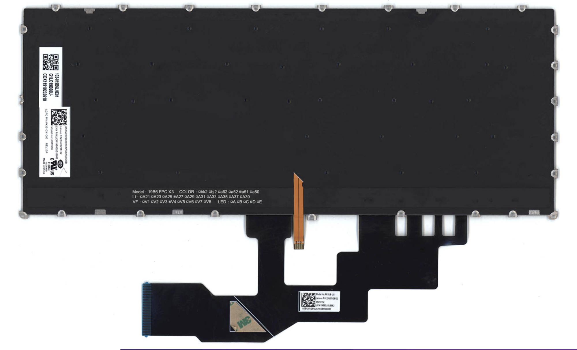 Клавиатура LENOVO IdeaPad S540-13API с подсветкой, OEM