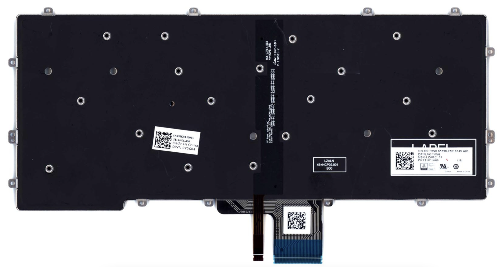 Клавиатура Dell Latitude 13-7370 с подсветкой, OEM