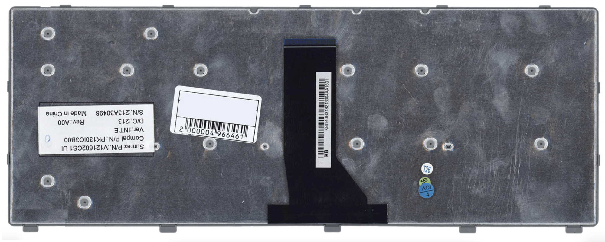 Клавиатура Acer Aspire E5-411 серебристая, OEM